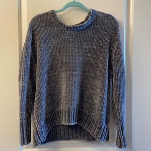 Grey chenille sweater!!! Barely worn and good condition!!